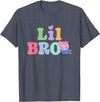 Peppa Pig 20th Anniversary Lil Bro Colorful Logo T-Shirt - Heather Blue