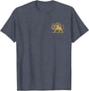 SHIR O KHORSHID Persian Lion and Sun Emblem Iran Symbol T-Shirt - Heather Blue