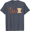 Family Birthday Bear Gifts Two of The Birthday Boy Bear 1st Birthday Party Boy T-Shirt - Heather Blue