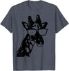 We Love Giraffes - Apparel & Gifts Giraffe Sunglasses Funny African Animal Giraffe Lover Gift T-Shirt Small - Heather Blue