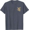 SCOTTISH LION SYMBOL Scotland Lion Rampant Symbol Golden T-Shirt - Heather Blue