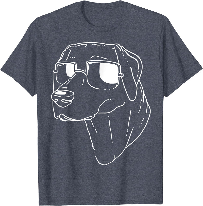 Funny Dog Lovers Gifts Labrador Retriever Dog T-Shirt - Heather Blue