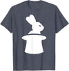 Wizard with Hat and Rabbit T-Shirt in Heather Blue