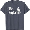 Bunny Father Funny Rabbit Lover Whisperer Easter Day Dad T-Shirt in Heather Blue