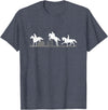 Horse Jumping and Eventing Horses Tee's Event Horses T-Shirt Horse Jumping and Dressage T-Shirt - Heather Blue