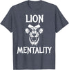 Lion Judah Shirts Animal Tees Lion Mentality Animal T-Shirt King Tees T-Shirt - Heather Blue