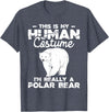 Funny Polar Bear Shirts Human Costume - Polar Bear Lover Zookeeper Wildlife T-Shirt - Heather Blue