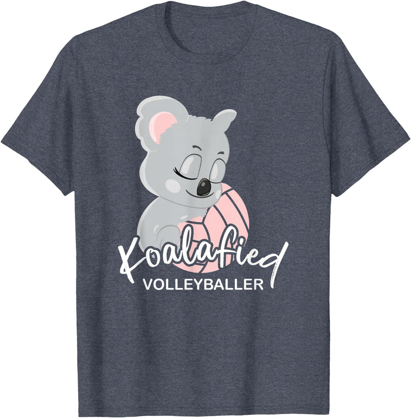 FIDORATIS koalafiziert Koala Bär Shirts Geschenke Koalafied Women's Volleyballer I Volleyball Beach Volleyball T-Shirt - Heather Blue