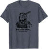 Nebraska Statue Oklahoma Court Standing Bear Ponca Tribe T-Shirt - Heather Blue