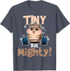 Weightlifting Hamster Tiny but Mighty! T-Shirt - Heather Blue
