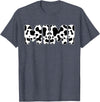 Family Matching Gifts Cow Mimi Cow Print Cow Pattern Mother's Day T-Shirt - Heather Blue