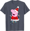 Peppa Pig Christmas Lights T-Shirt - Heather Blue