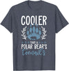 Polar Bear Apparel and Gifts Funny Polar Bear Quote - Cooler Than A Polar Bear's Toenails T-Shirt - Heather Blue