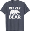 Rizz Meaning Tees Rizzly Bear T-Shirt - Heather Blue