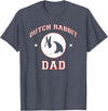 Dutch Rabbit Dad T-Shirt in Heather Blue