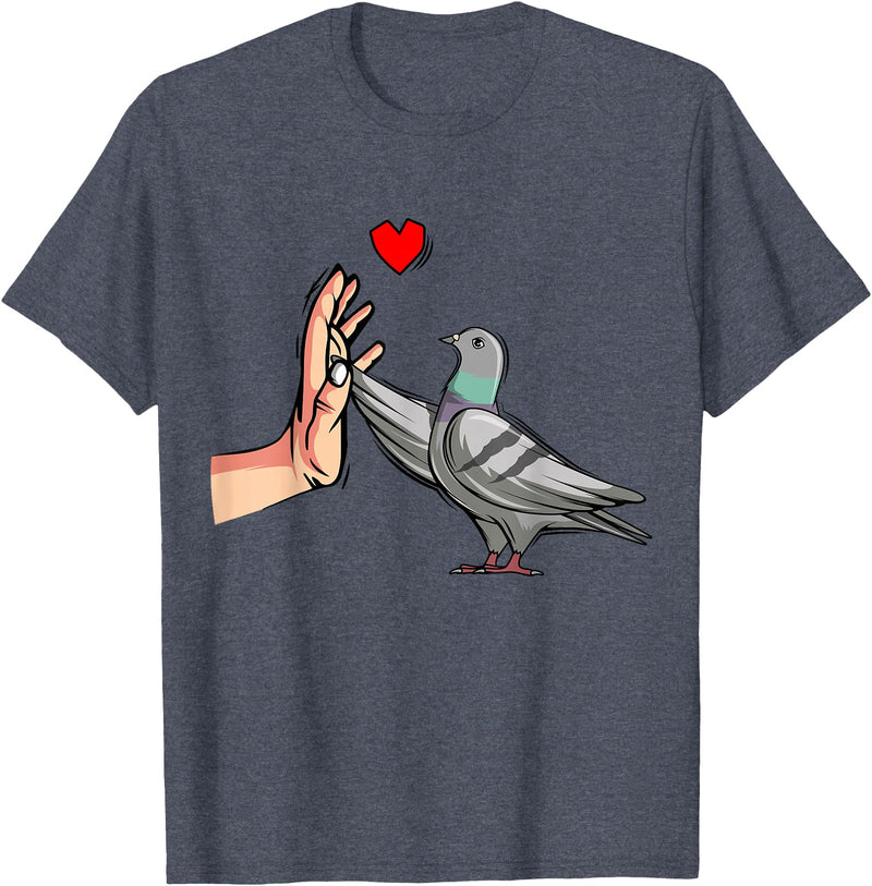 Funny Pigeon Lover Apparel & Gift Designs Pigeon Lover Men Women Kids T-Shirt - Heather Blue