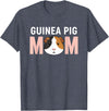 Cavy Mom Designs FarmAnimal Guinea Pig Mom Cavy Owner Mom Design T-Shirt - Heather Blue