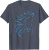 Horse Shirts Co20 Horse Lover Gifts Women's Equestrian Men Horseback Riding T-Shirt - Heather Blue