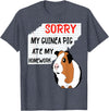 Funny Back to School Sorry My Guinea Pig Ate My Homework School Funny Guinea Pig T-Shirt - Heather Blue