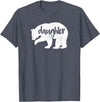 Family & Animals Gifts Daughter Bear - Funny Family T-Shirt Cool Animal Love Tee T-Shirt - Heather Blue
