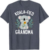 Mothers Day Stuff for Mom from Daughter or Son Koalafied Grandma Koala Bear Sunflower Floral Mothers Day T-Shirt - Heather Blue