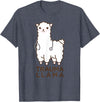 Doc Llama Apparel T-Shirt Funny Llama Doctor T-Shirt, No Trauma Llamas Tee Apparel T-Shirt - Heather Blue