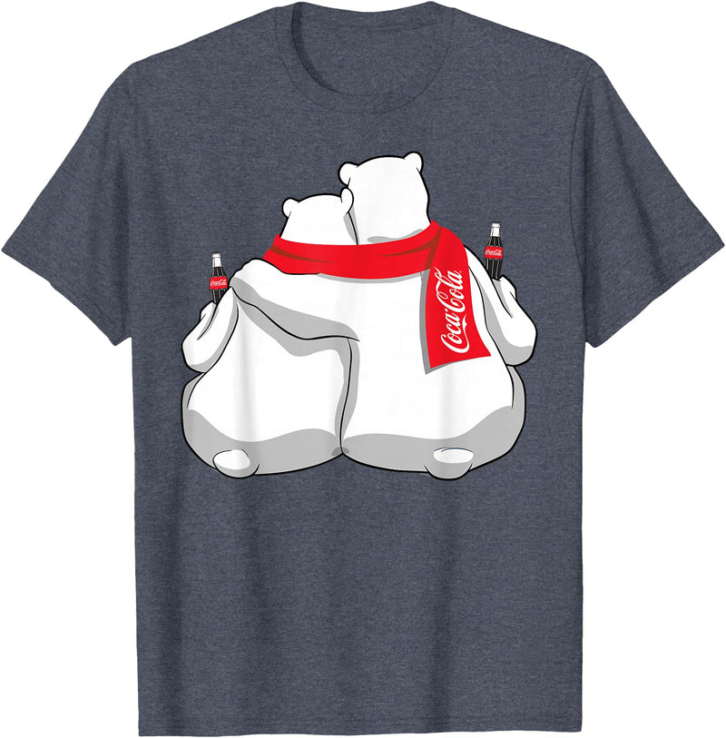 Coca-Cola Company Coca Cola Snowmies Polar Bears T-Shirt - Heather Blue