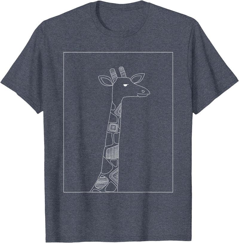 Sarcastic Giraffe Shirts Co20 Giraffe Lover Gifts For Womens Giraffe Graphic Tees For Mens T-Shirt - Heather Blue