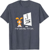 Cute Rabbit Bunny Stop Animal Testing Funny Kawaii T-Shirt in Heather Blue