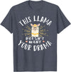 Cute Llama And Alpaca Animal Design Ideas Dieses Lama Wanna dein Drama nicht T-Shirt - Heather Blue