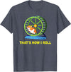 Hamster This is How I Roll Hamster Wheel Shirt Gift T-Shirt - Heather Blue