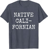 Native Californian T-Shirt - Cali California Bear Apparel T-Shirt - Heather Blue