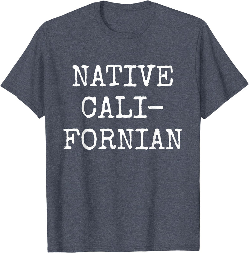 Native Californian T-Shirt - Cali California Bear Apparel T-Shirt - Heather Blue