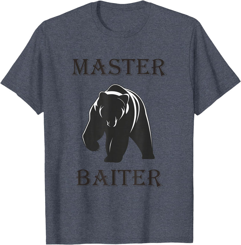 OutdoorMerch Master Bear Baiter Shirt T-Shirt - Heather Blue