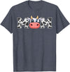 ETHRLO cow im one birthday decorations Shirts Mom Cow Print Cowboy Animal Pattern Farmer Cow Mother Mom T-Shirt - Heather