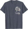 MyAnimal - Your Favourite Animal Wear Lion majestic and proud in artistic style on chest T-Shirt - Heather Blue