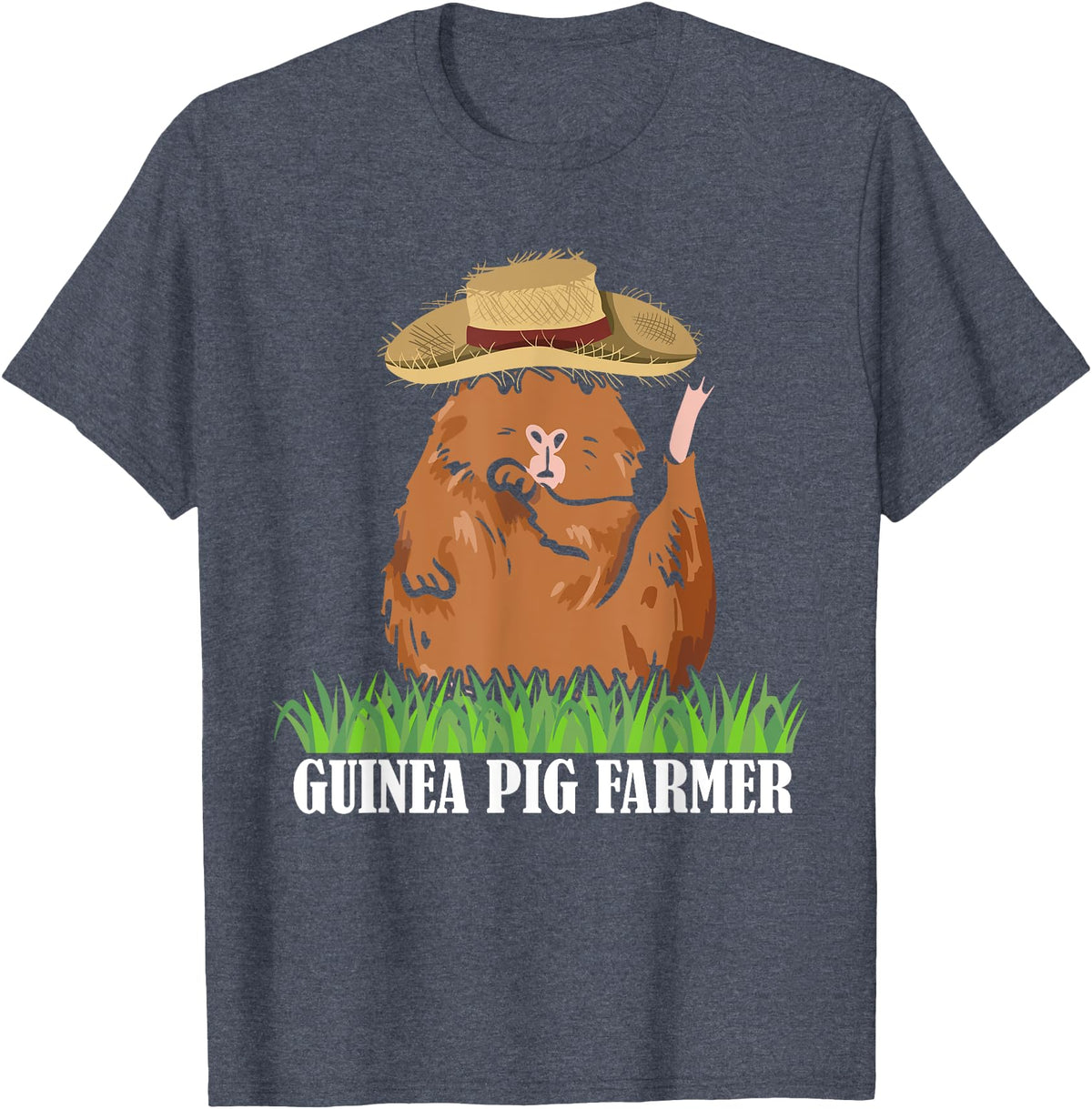 Guinea Pig Gift Idea Guinea Pig Lover Pet Cavy Guinea Pig Farmer Graphic Guinea Pig Owner Pets Animals T-Shirt - Heather Blue