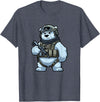 Nate's SOF-Tee's Christmas Drink Infantry Polar Bear Veteran Men Women Gift T-Shirt - Heather Blue