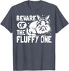 Beware of the Fluffy One - Lionhead Rabbit T-Shirt in Heather Blue