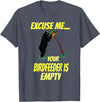 Excuse me your bird feeder is empty apparel Excuse Me Your Bird Feeder Is Empty Graphic Bear T-Shirt T-Shirt - Heather Blue