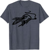 Rabbit Smoking a Pipe T-Shirt in Heather Blue
