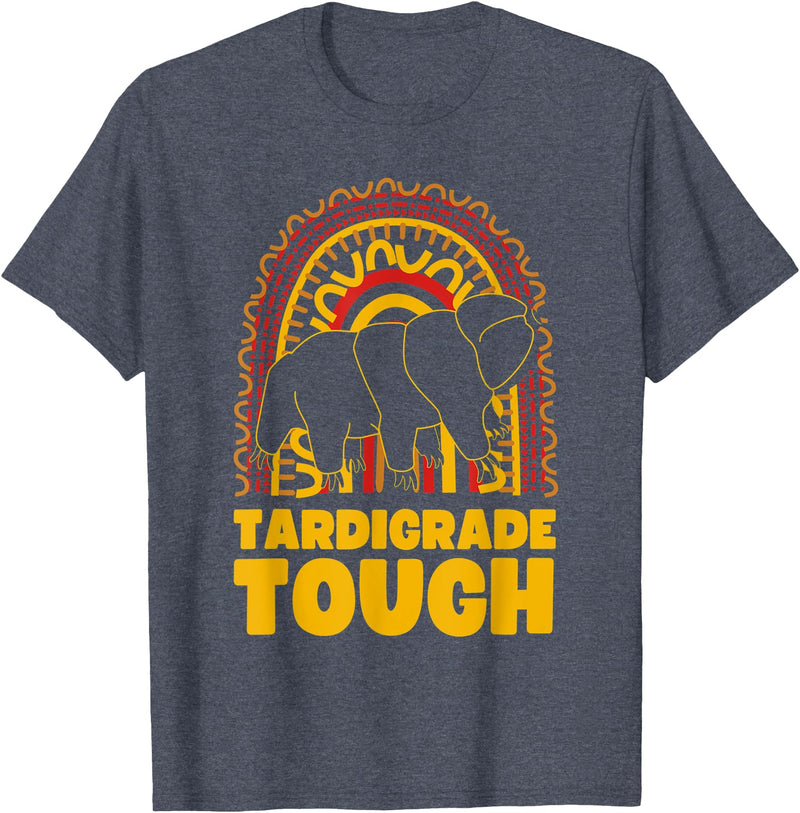 Vintage Science Tardigrade Tough Water Bear Microbiology T-Shirt - Heather Blue