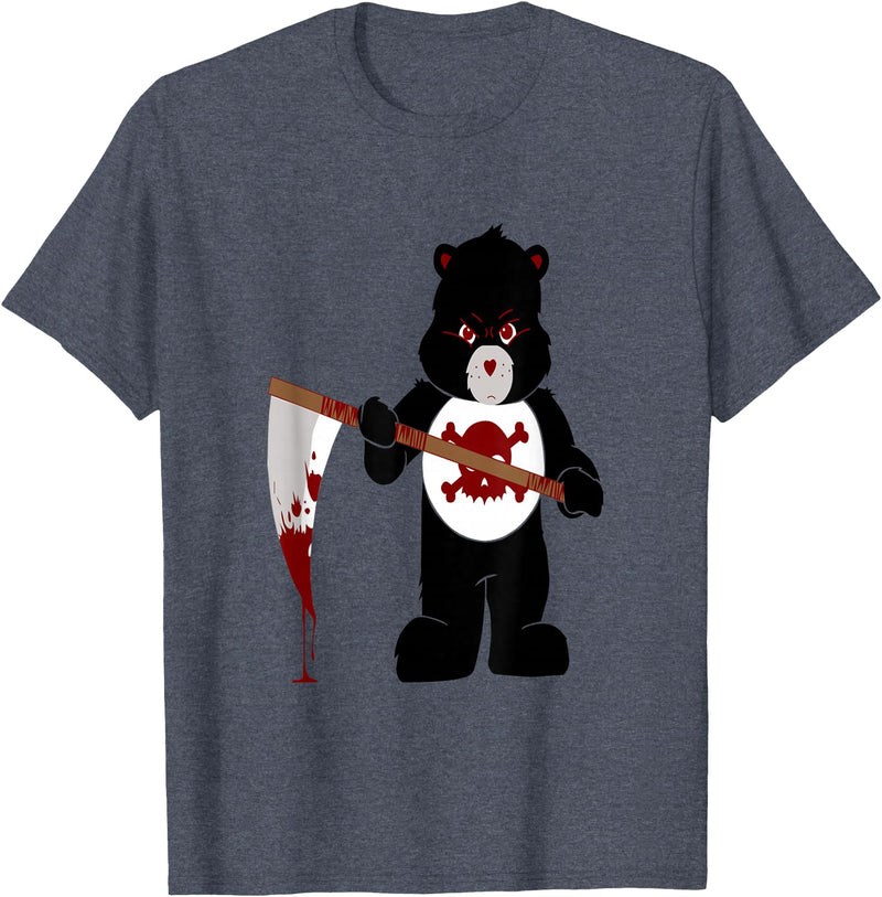 Jujubella Angry Bear Scare Bear Teddy Bear No Kids T-shirt T-Shirt - Heather Blue