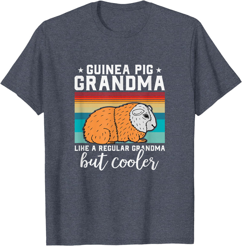 Funny Guinea Pig Gift Guinea Pig Men Women Kids Guinea Pig Grandma Guinea Pig Lovers T-Shirt - Heather Blue