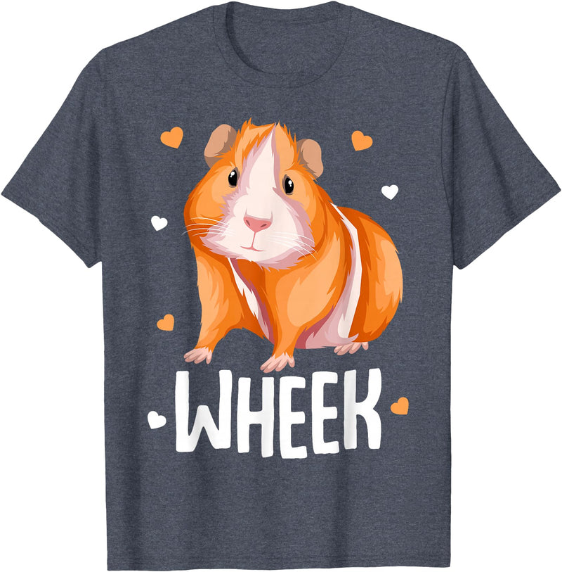 Sweet Baby Guinea Pig Gift For Girls And Women Guinea Pig Wheek Guinea Pig Women Girls T-Shirt - Heather Blue