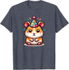 Birthday Hamster for Children Birthday Hamster T-Shirt - Heather Blue