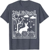 St Melangell Hares Rabbit Owner Catholic T-Shirt in Heather Blue