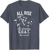 Dominoes Uniform Apparel Dominoes G.O.A.T All Rise Champ - Dominoes T-Shirt - Heather Blue