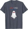 Red White Boo Red White And Boo Ghost 4th Of July Independence Day Top T-Shirt - Heather Blue