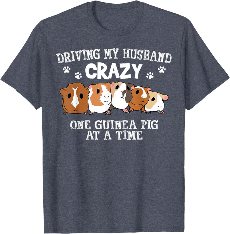 Guinea Pig Gift Guinea Pig Accessories & Stuff Cute Guinea Pig Art for Women Girl Adult Guinea Pig Lovers T-Shirt - Heather Blue